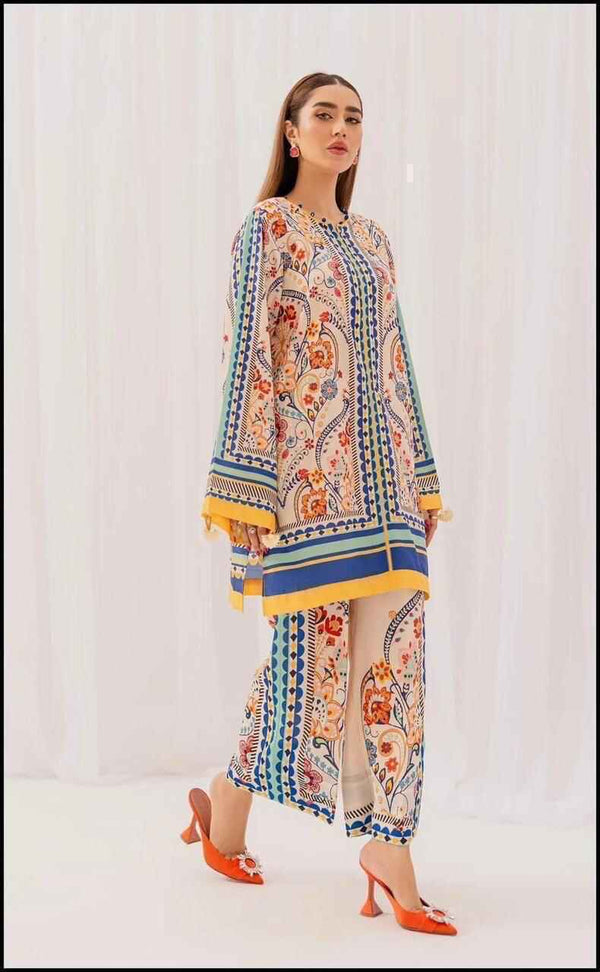 SILK FLORAL DIGITAL PRINTED
