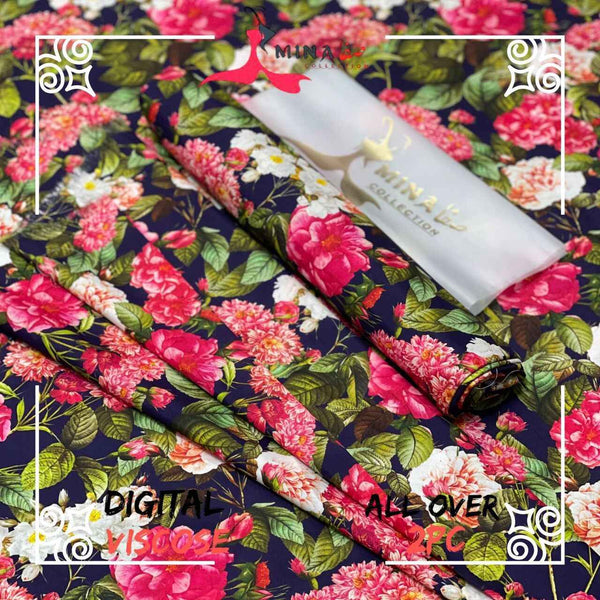 MINA SAFA VISCOSE FLORAL PRINTS LUXURY DESIGNS